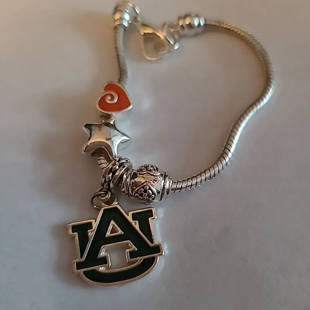 University of Auburn Charm Bracelet